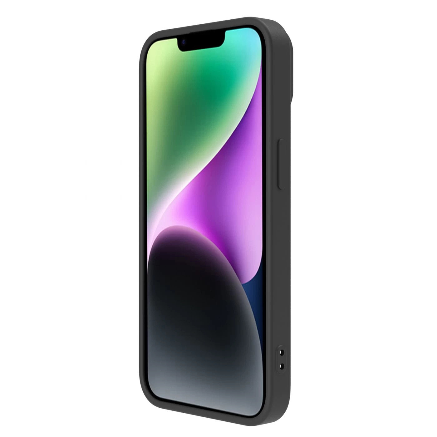 Apple iPhone 14 suojakuori musta Nillkin CamShield Silky Magnetic Silicon