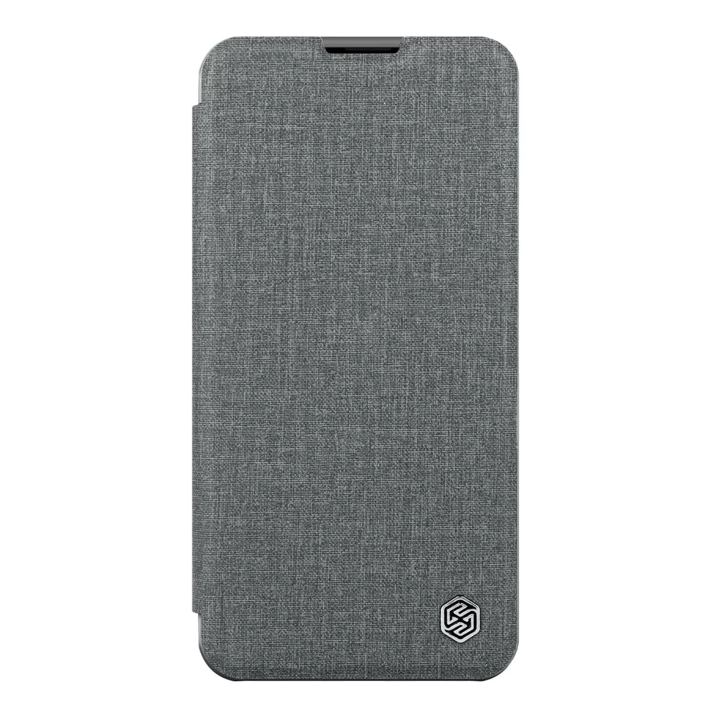 Apple iPhone 14 suojakotelo harmaa Nillkin Qin Pro Leather (Cloth Version)