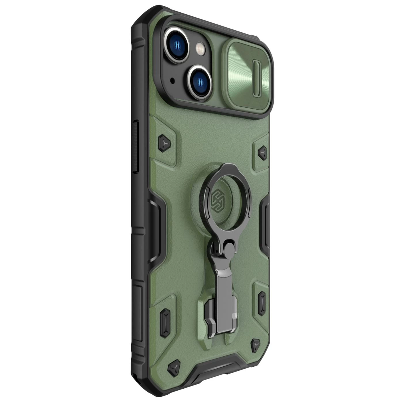 Apple iPhone 14 suojakuori vihreä Nillkin CamShield Armor Pro