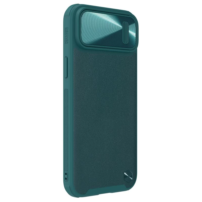 Apple iPhone 14 ümbris roheline NILLKIN CAMSHIELD LEATHER S MAGNETIC