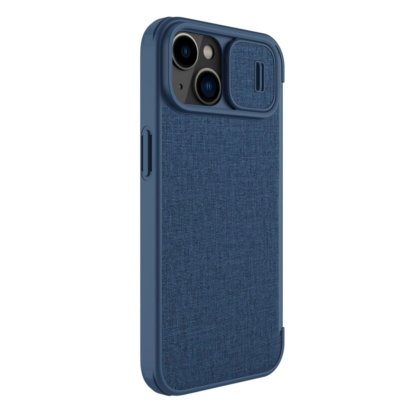 Apple iPhone 14 suojakotelo sininen Nillkin Qin Pro Leather (Cloth Version)