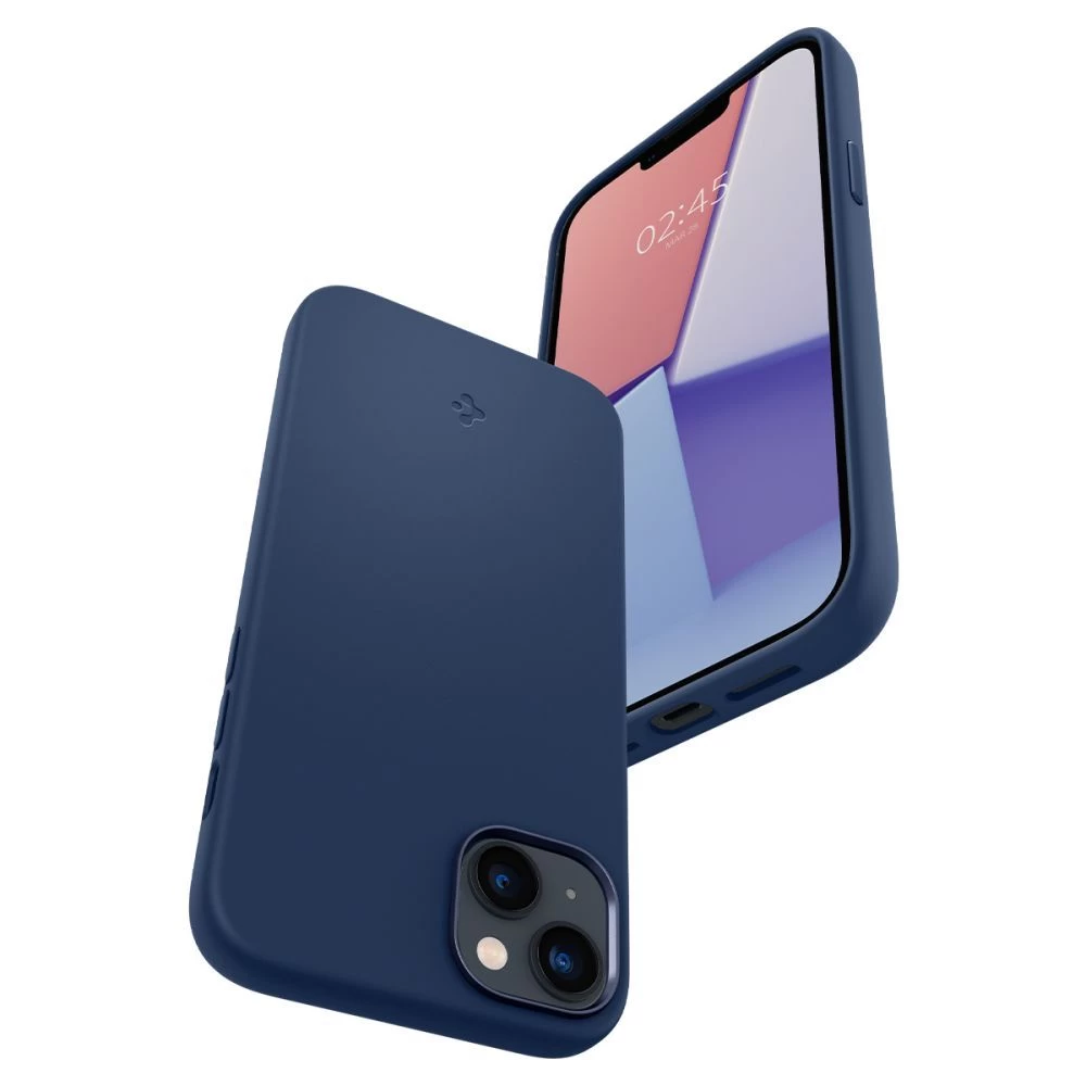 Apple iPhone 14 ümbris sinine SPIGEN SILICONE FIT MAG MAGSAFE