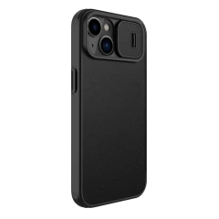 Apple iPhone 14 suojakotelo musta Nillkin Qin Pro Leather (Plain Version)
