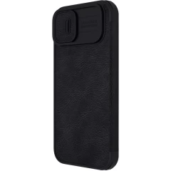 Apple iPhone 14 suojakotelo musta Nillkin Qin Pro Leather