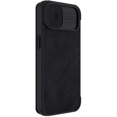 Apple iPhone 14 suojakotelo musta Nillkin Qin Pro Leather