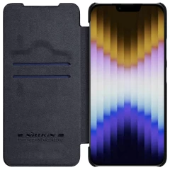 Apple iPhone 14 suojakotelo musta Nillkin Qin Pro Leather