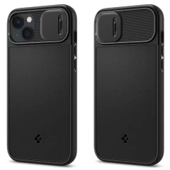 Apple iPhone 14 suojakuori musta SPIGEN OPTIK ARMOR MAG MAGSAFE