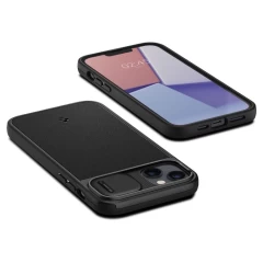 Apple iPhone 14 suojakuori musta SPIGEN OPTIK ARMOR MAG MAGSAFE