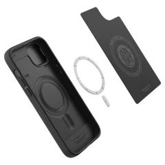 Apple iPhone 14 suojakuori musta SPIGEN OPTIK ARMOR MAG MAGSAFE