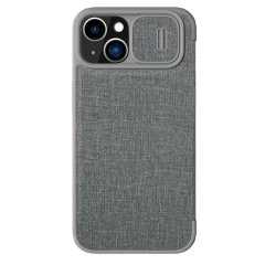iPhone iPhone 14 maciņš Nillkin Qin Pro Leather (Cloth Version) Apple iPhone 14