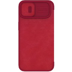 Apple iPhone 14 suojakotelo punainen Nillkin Qin Pro Leather
