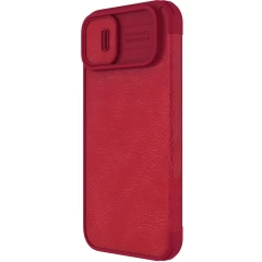 Apple iPhone 14 suojakotelo punainen Nillkin Qin Pro Leather