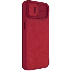 Apple iPhone 14 suojakotelo punainen Nillkin Qin Pro Leather
