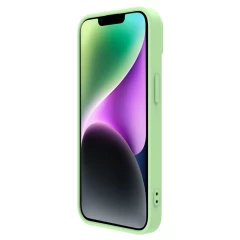 Apple iPhone 14 suojakuori vihreä Nillkin CamShield Silky Magnetic Silicon