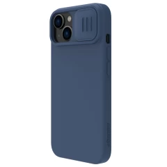 Apple iPhone 14 suojakuori sininen Nillkin CamShield Silky Silicon