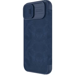 Apple iPhone 14 suojakotelo sininen Nillkin Qin Pro Leather