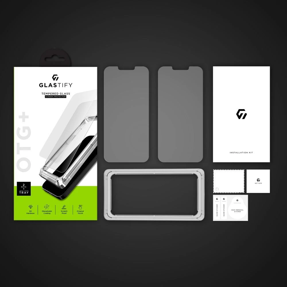 Apple iPhone 14 Plus apsauginis stiklas  GLASTIFY OTG+ (2-pack)