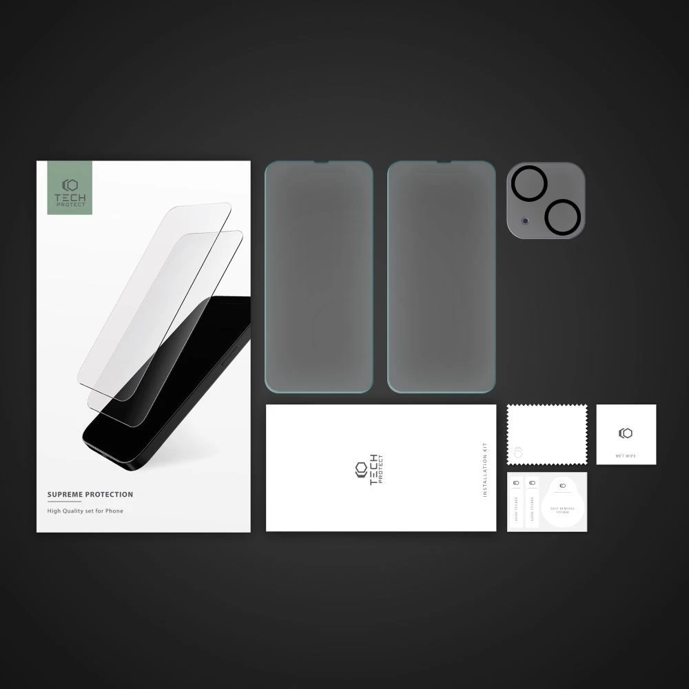Apple iPhone 14 Plus apsauginis stiklas  TECH-PROTECT SUPREME SET