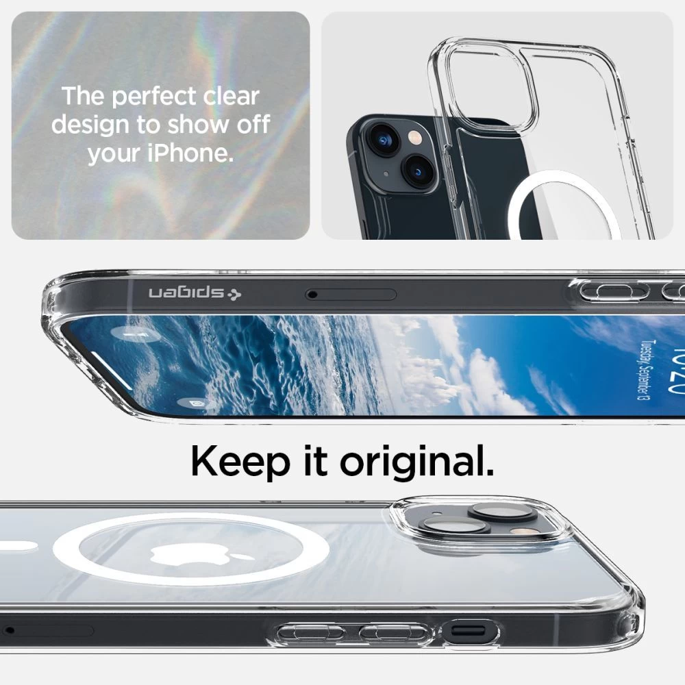 Apple iPhone 14 Plus ümbris valge SPIGEN ULTRA HYBRID Mag Magsafe