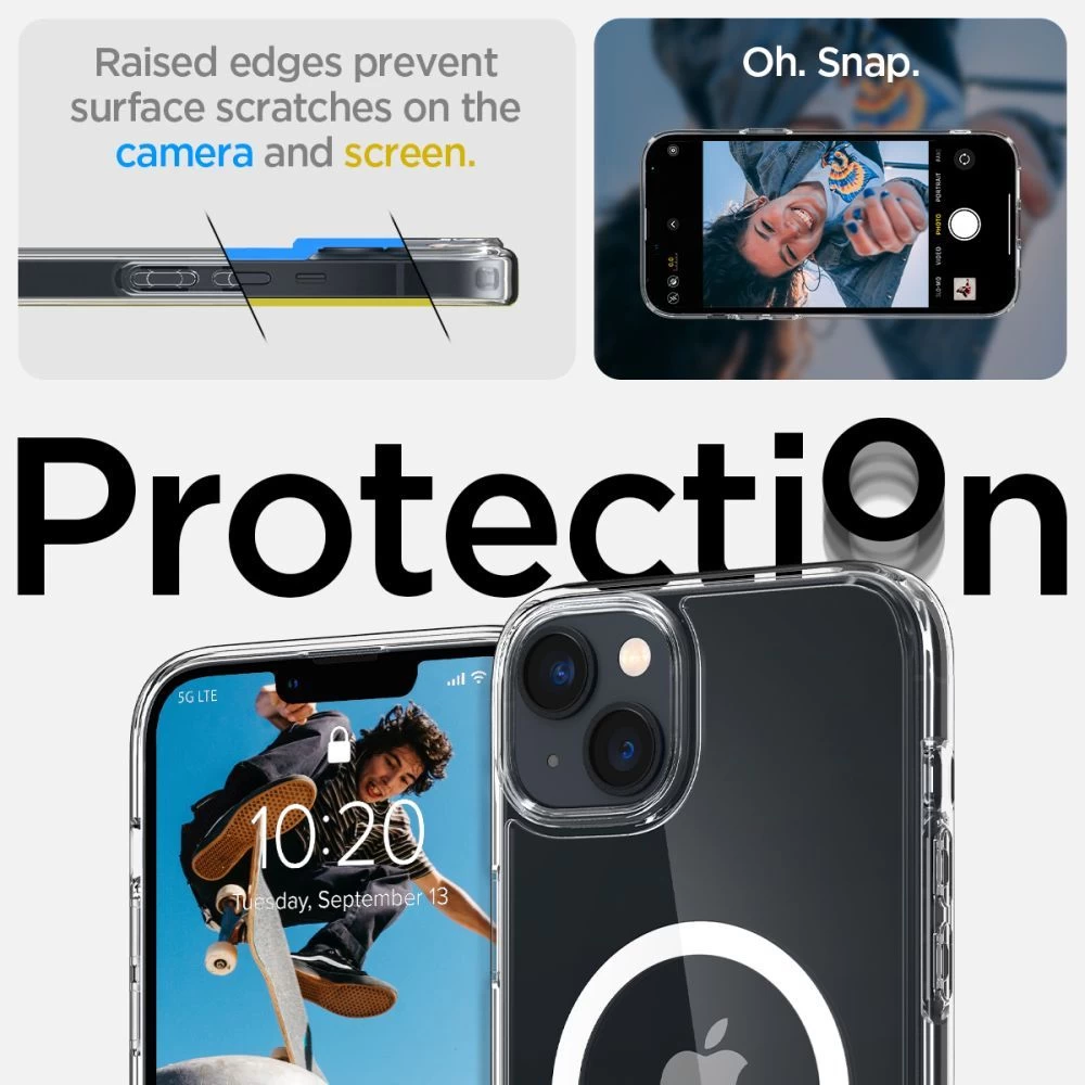 Apple iPhone 14 Plus ümbris valge SPIGEN ULTRA HYBRID Mag Magsafe