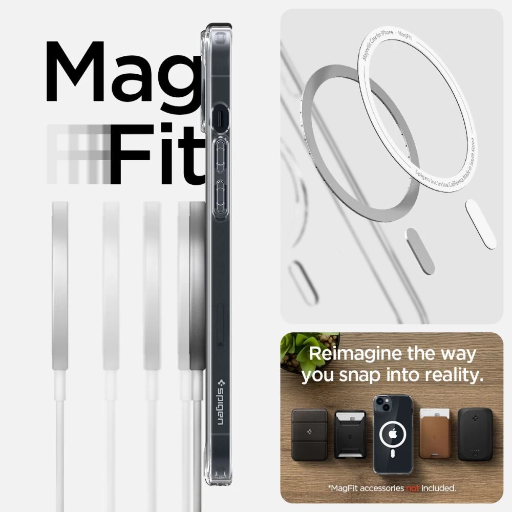 Apple iPhone 14 Plus ümbris valge SPIGEN ULTRA HYBRID Mag Magsafe