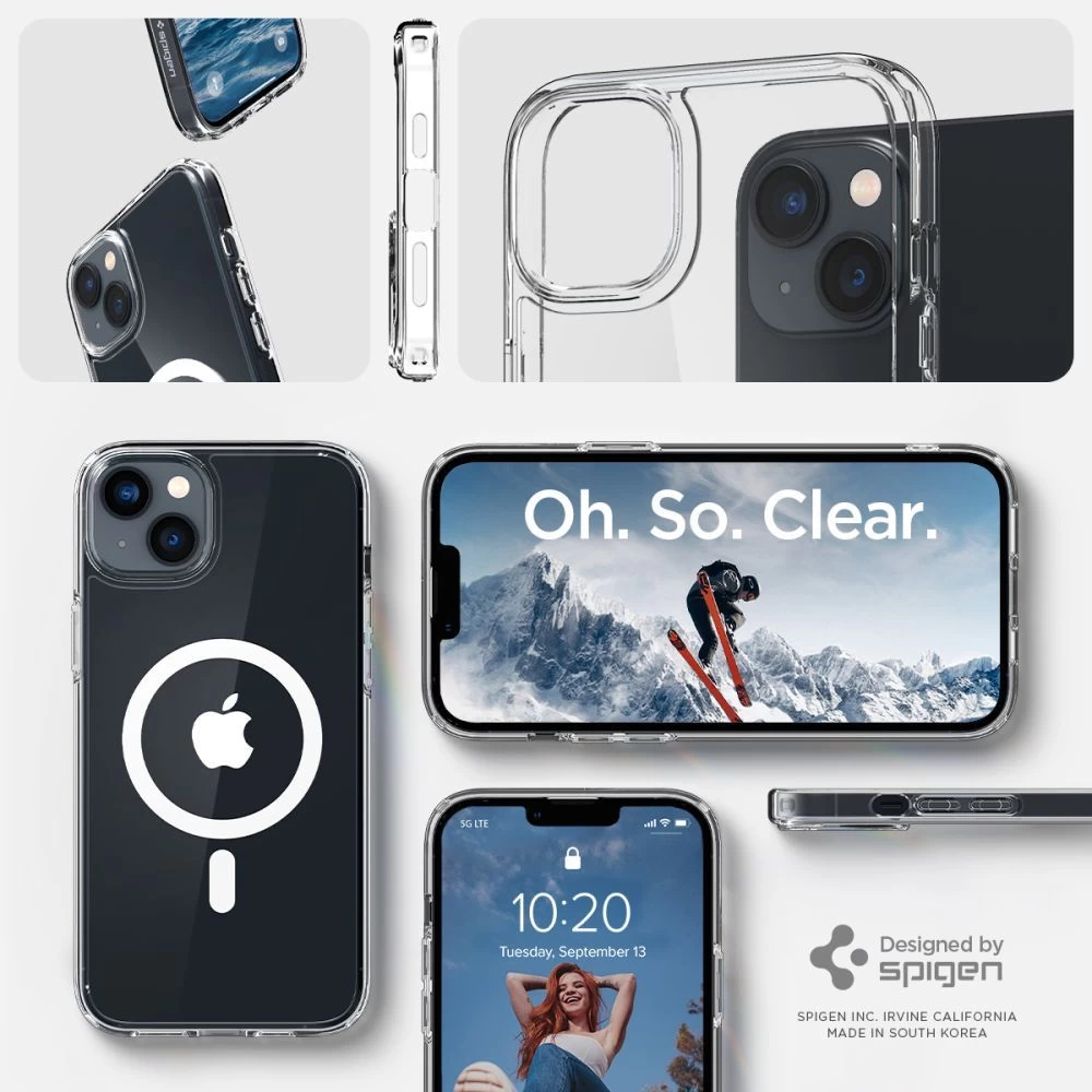 Apple iPhone 14 Plus ümbris valge SPIGEN ULTRA HYBRID Mag Magsafe