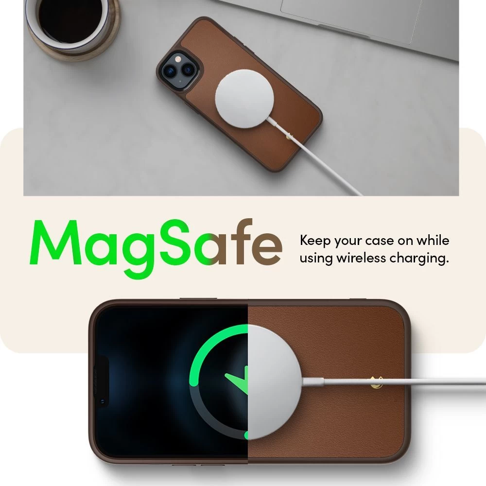 Apple iPhone 14 Plus suojakuori ruskea SPIGEN CYRILL KAJUK MAG MAGSAFE