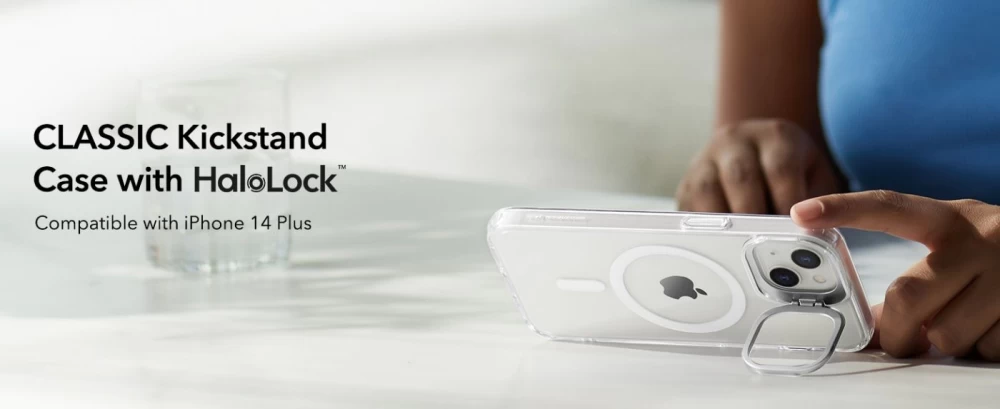 Apple iPhone 14 Plus suojakuori läpinäkyvä ESR CLASSIC KICKSTAND HALOLOCK MAGSAFE