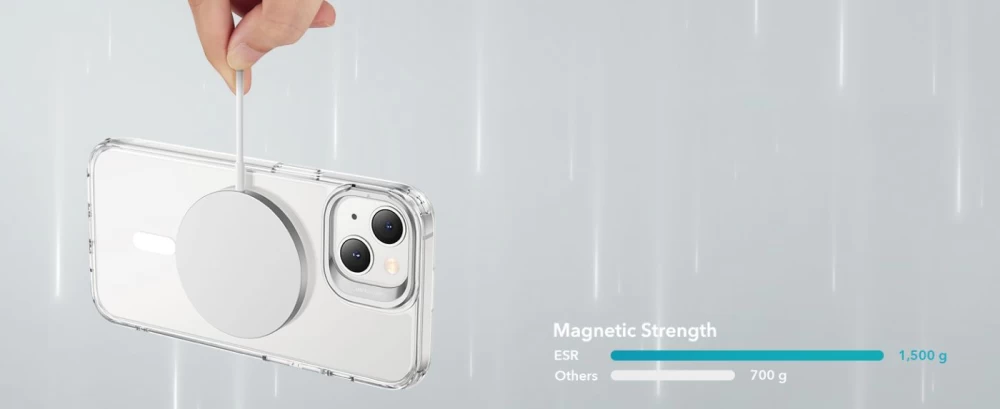 Apple iPhone 14 Plus suojakuori läpinäkyvä ESR CLASSIC KICKSTAND HALOLOCK MAGSAFE