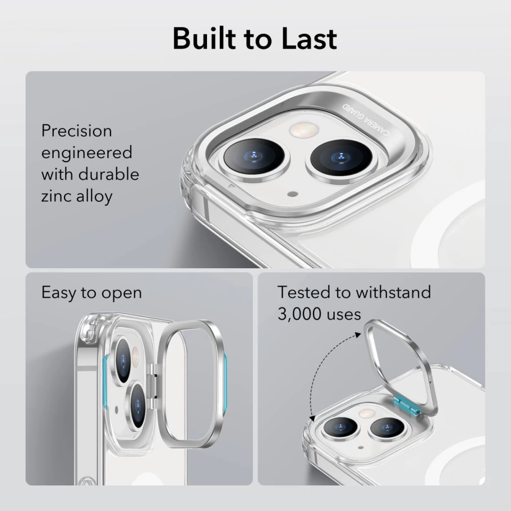 Apple iPhone 14 Plus suojakuori läpinäkyvä ESR CLASSIC KICKSTAND HALOLOCK MAGSAFE