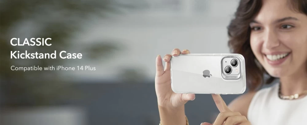 Apple iPhone 14 Plus ümbris läbipaistev ESR CLASSIC KICKSTAND