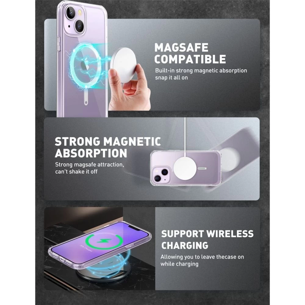 Apple iPhone 14 Plus suojakuori läpinäkyvä SUPCASE UB MAGSAFE