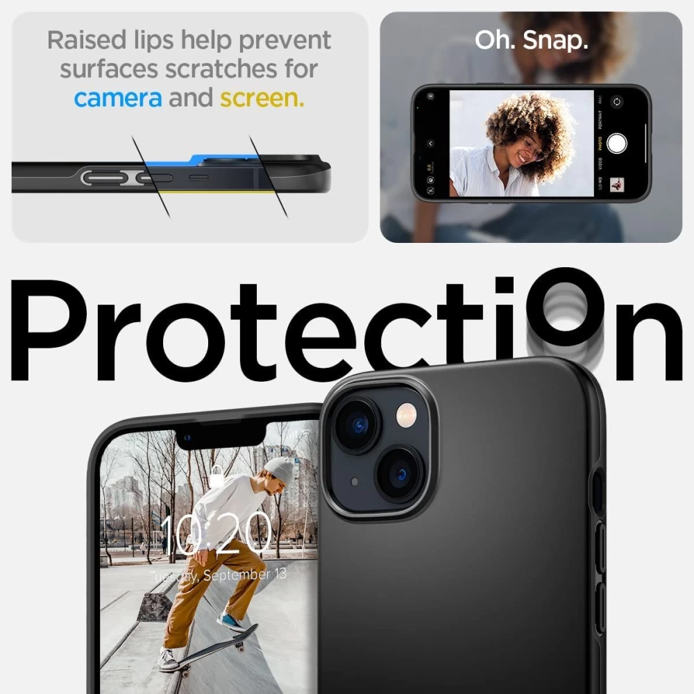 Apple iPhone 14 Plus ümbris must SPIGEN THIN FIT