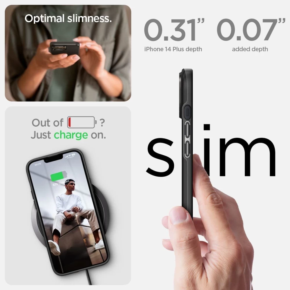 Apple iPhone 14 Plus ümbris must SPIGEN THIN FIT