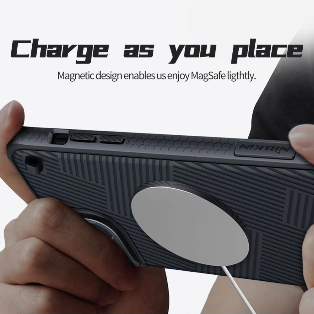 Apple iPhone 14 Plus suojakuori musta Nillkin Strap Magnetic