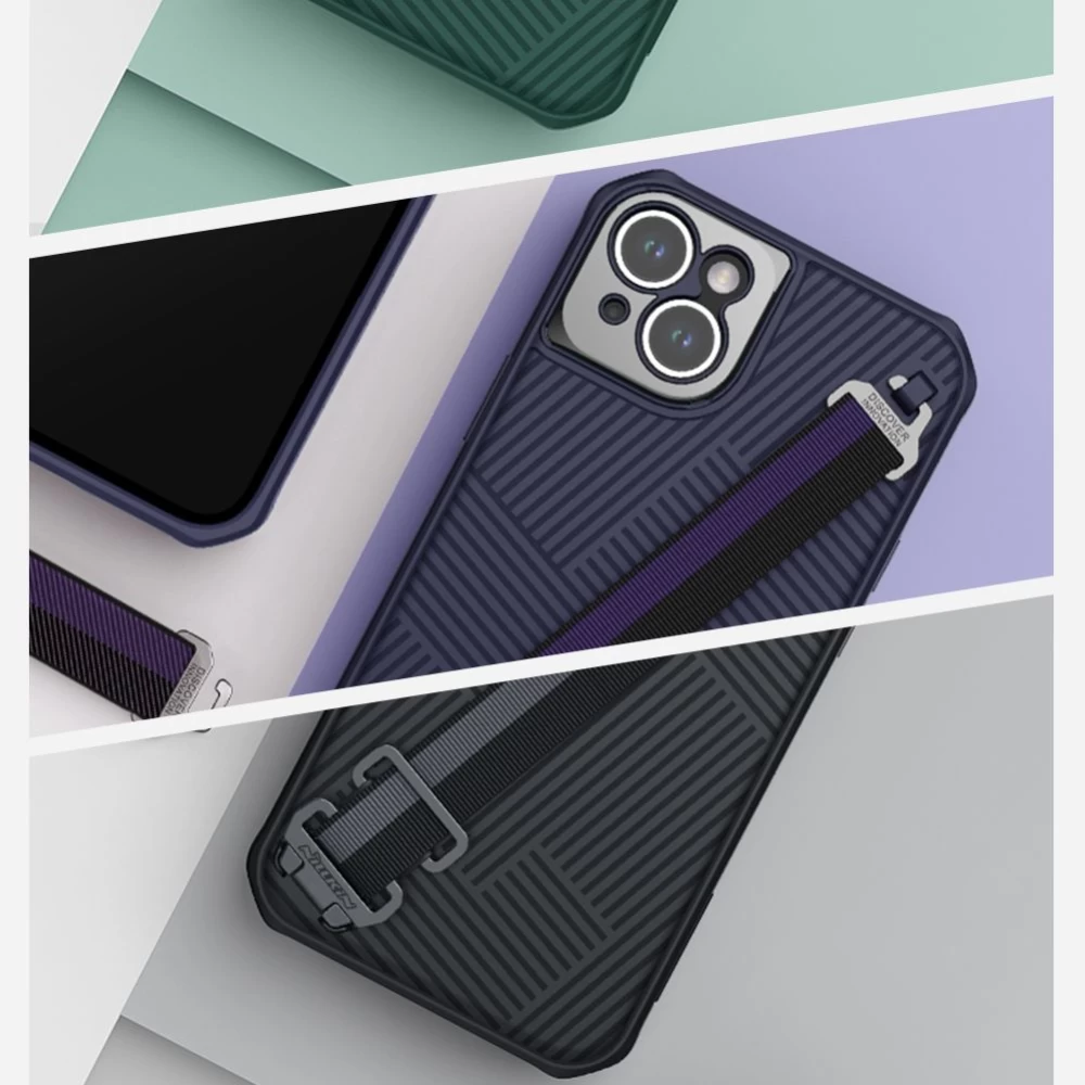 Apple iPhone 14 Plus suojakuori vihreä Nillkin Strap Magnetic
