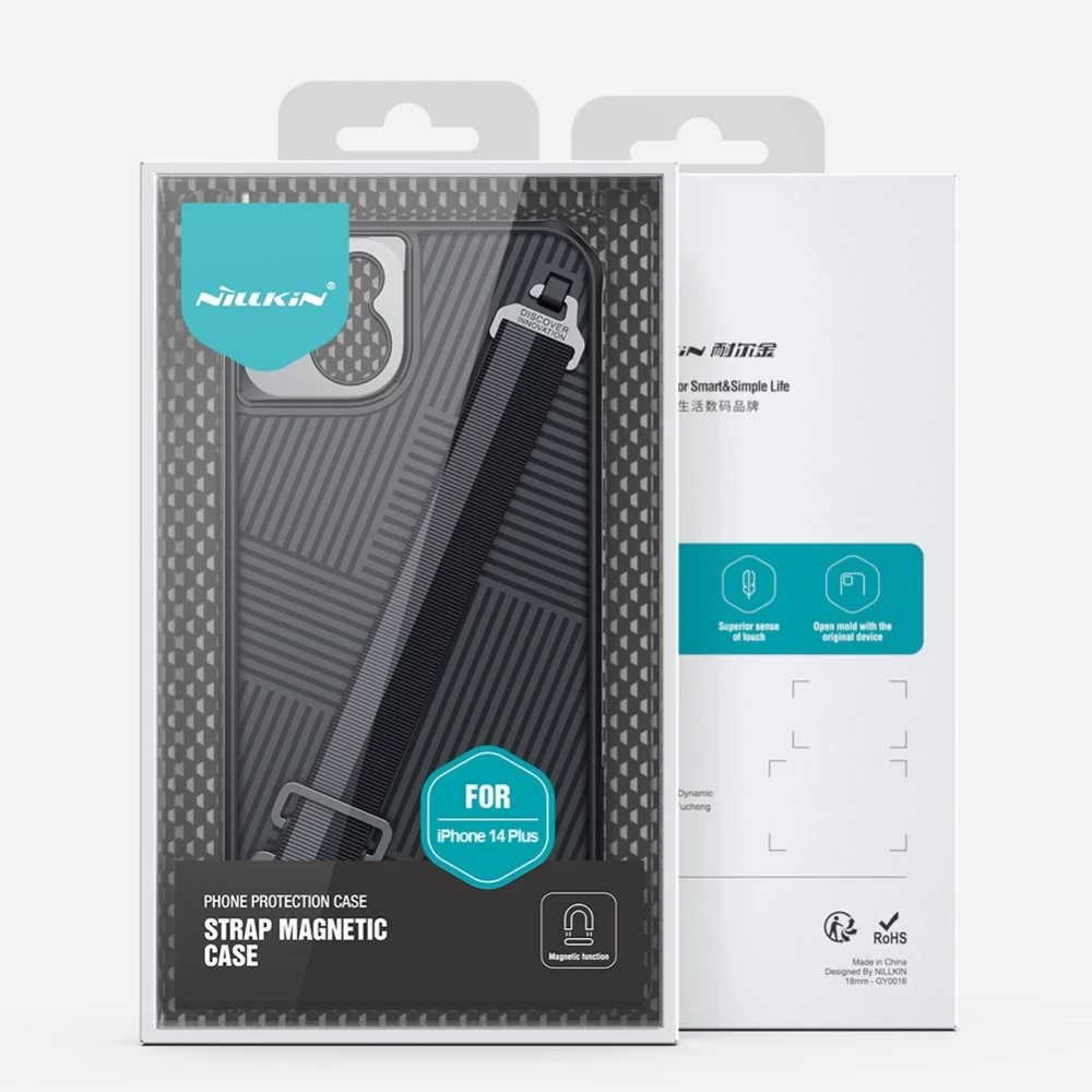 Apple iPhone 14 Plus suojakuori vihreä Nillkin Strap Magnetic
