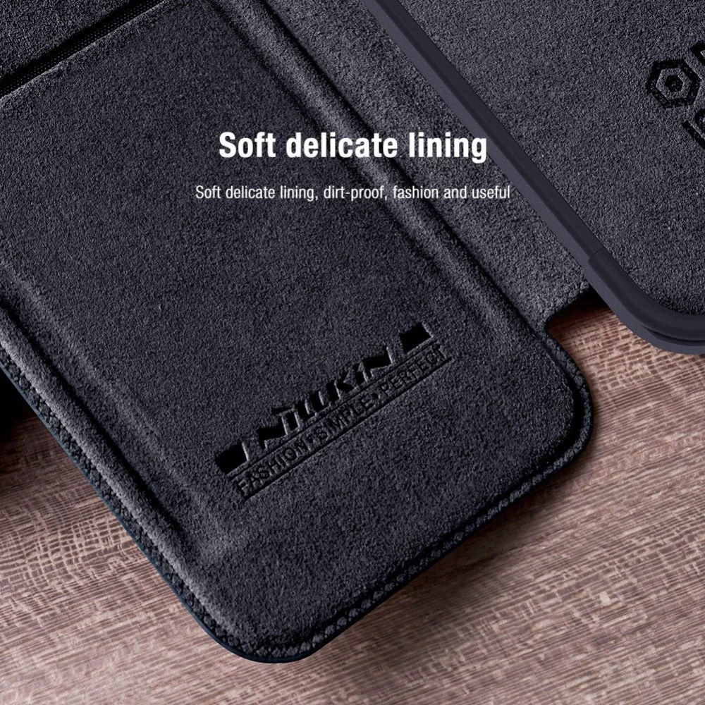 Apple iPhone 14 Plus suojakotelo sininen Nillkin Qin Pro Leather
