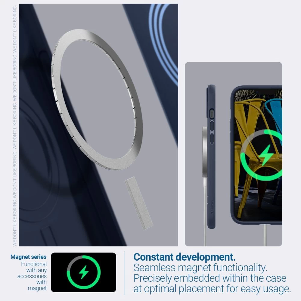 Apple iPhone 14 Plus suojakuori sininen CASEOLOGY Parallax Mag Magsafe