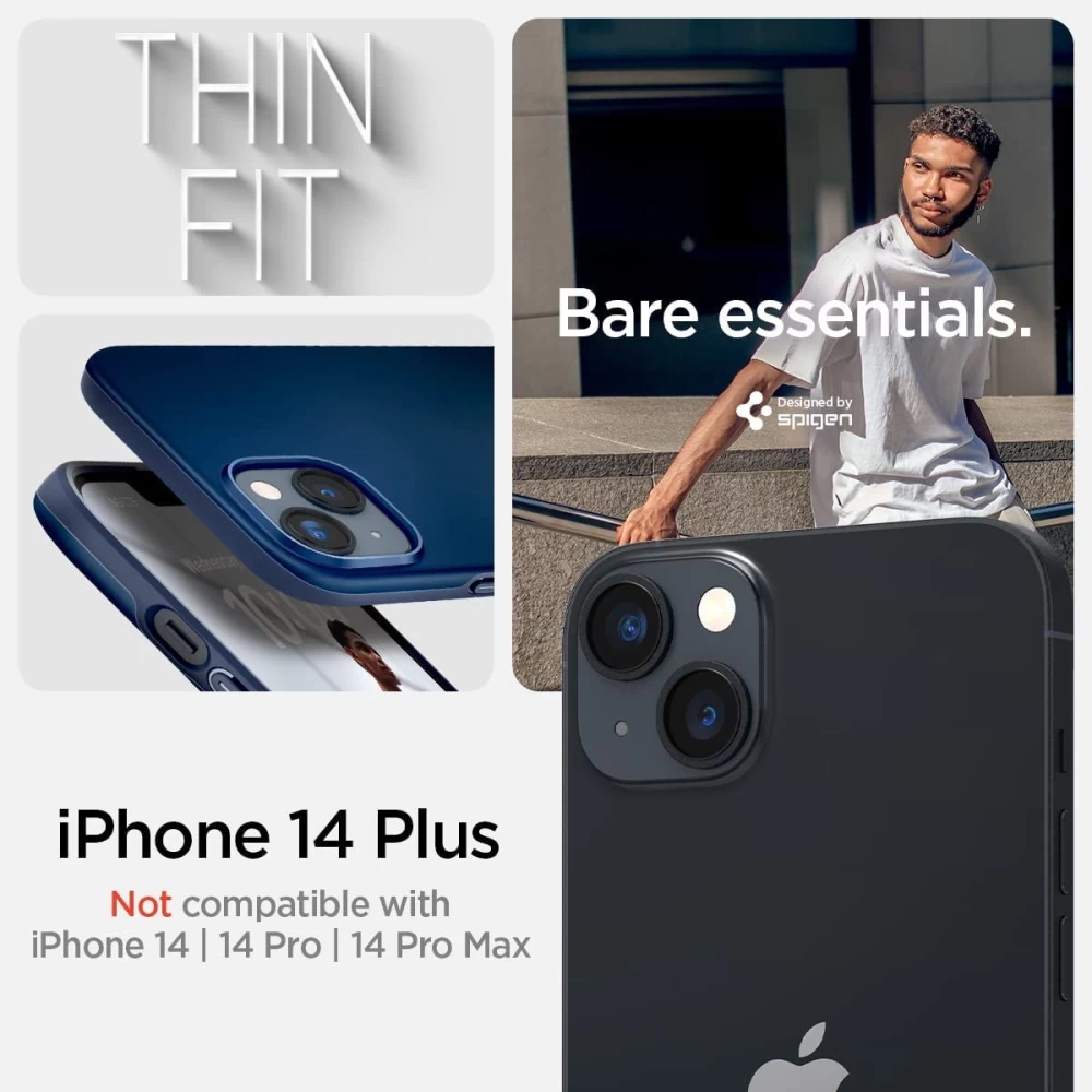 Apple iPhone 14 Plus case blue SPIGEN THIN FIT