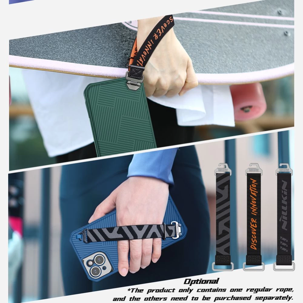 Apple iPhone 14 Plus suojakuori sininen Nillkin Strap Magnetic