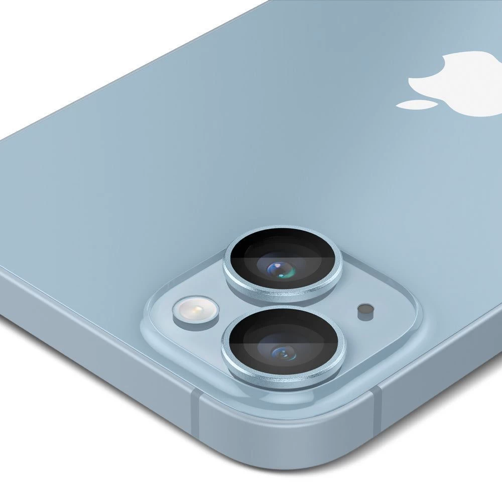 Apple iPhone 14 Plus apsauginis stiklas mėlyna SPIGEN OPTIK.TR EZ FIT CAMERA PROTECTOR (2-pack)