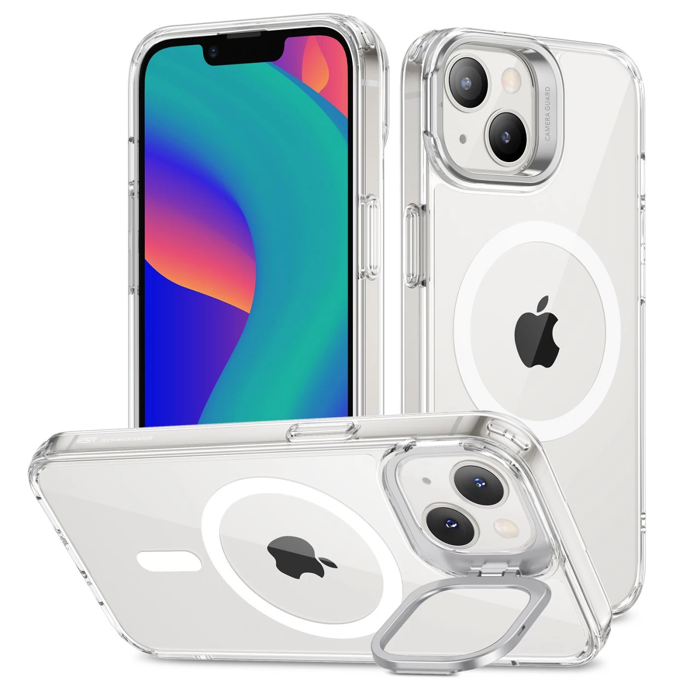 Apple iPhone 14 Plus suojakuori läpinäkyvä ESR CLASSIC KICKSTAND HALOLOCK MAGSAFE