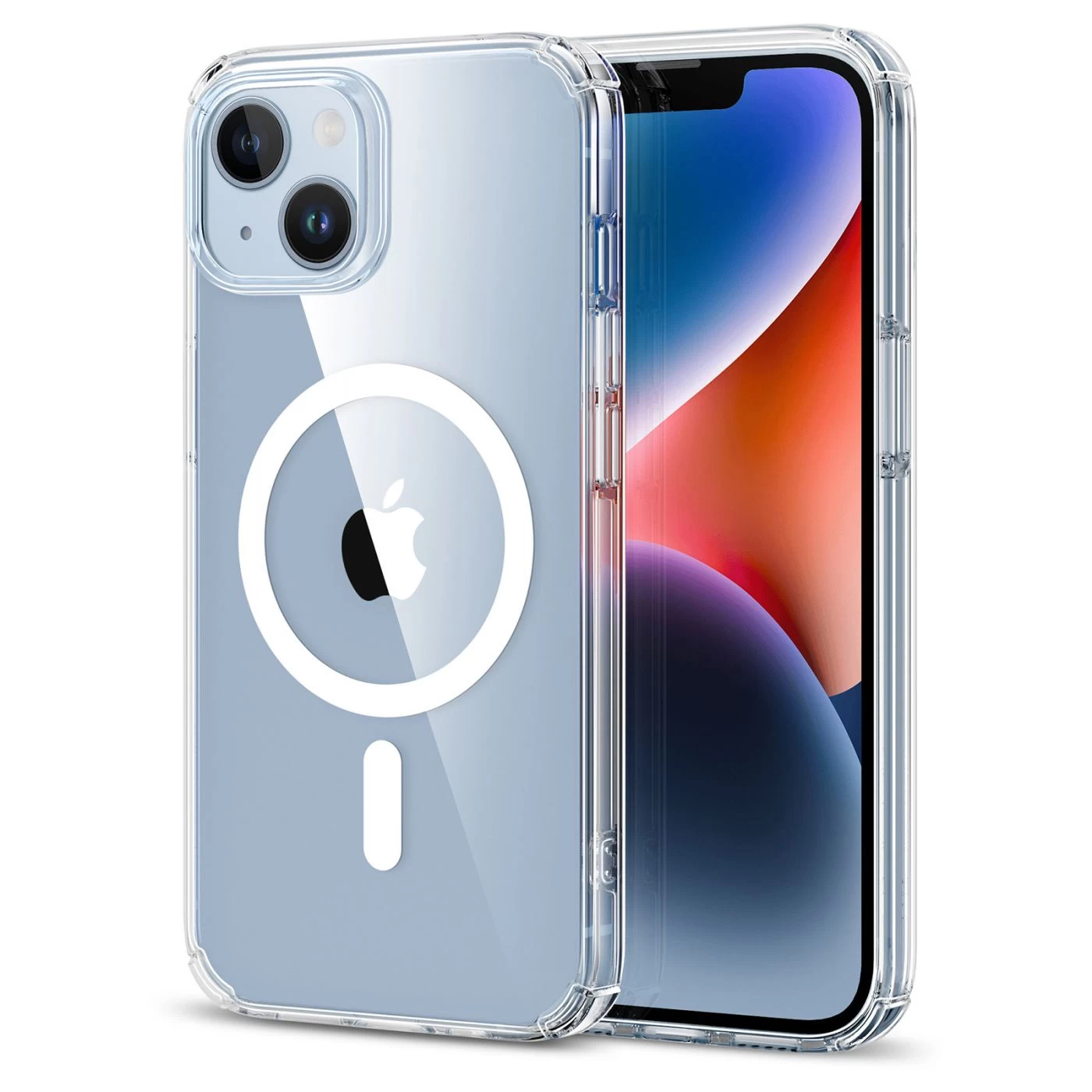 Apple iPhone 14 Plus case transparent ESR KRYSTEC™ HALOLOCK MAGSAFE