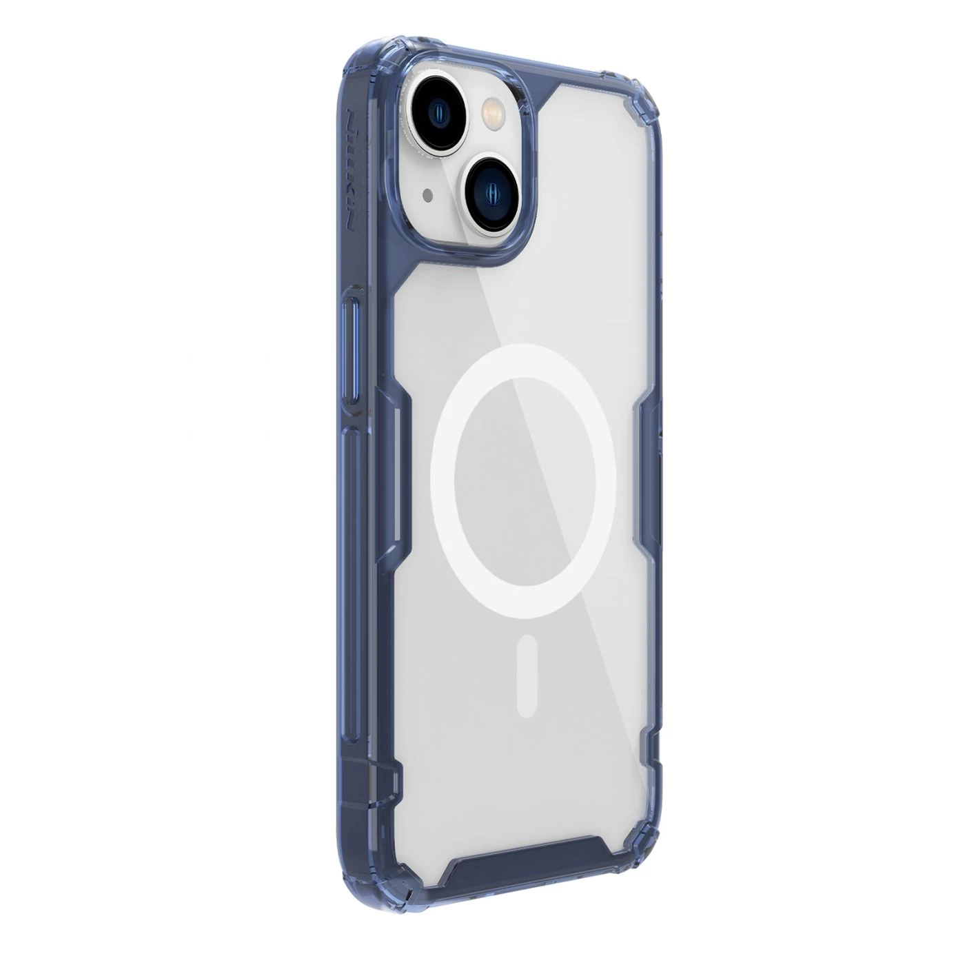Apple iPhone 14 Plus suojakuori läpinäkyvä sininen Nillkin TPU Pro Magnetic