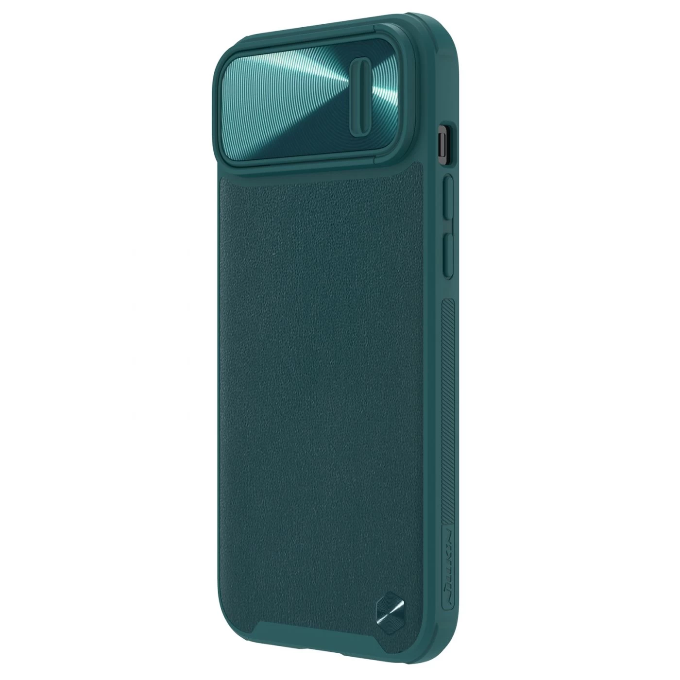 Apple iPhone 14 Plus suojakuori vihreä Nillkin CamShield Leather S Magnetic