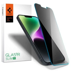 iPhone iPhone 14 Plus apsauginis stiklas SPIGEN GLAS.TR SLIM PRIVACY Apple iPhone 14 Plus