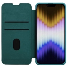 Apple iPhone 14 Plus suojakotelo vihreä Nillkin Qin Pro Leather (Plain Version)