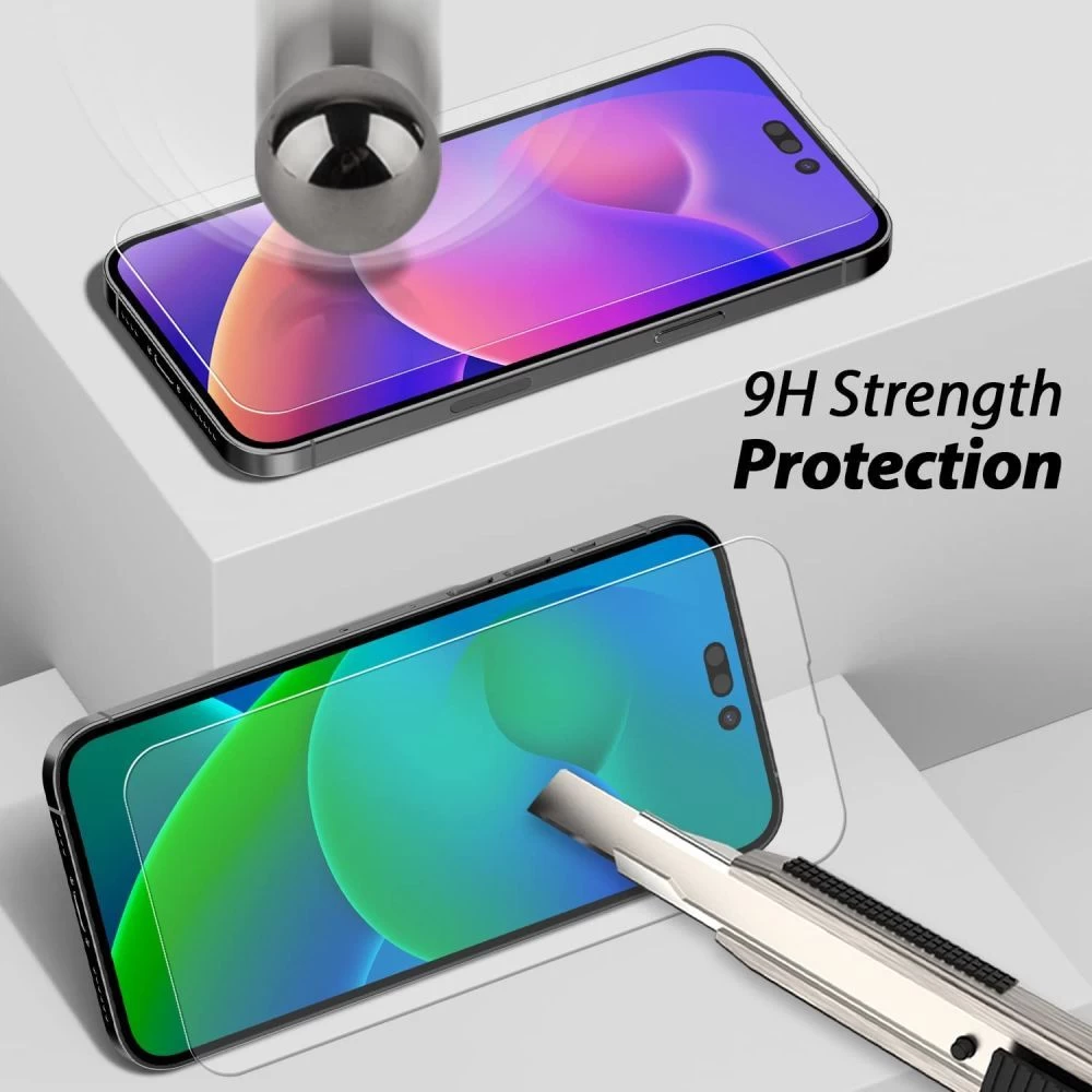 Apple iPhone 14 Pro Max Tempered glass  WHITESTONE EZ GLASS (3-pack)