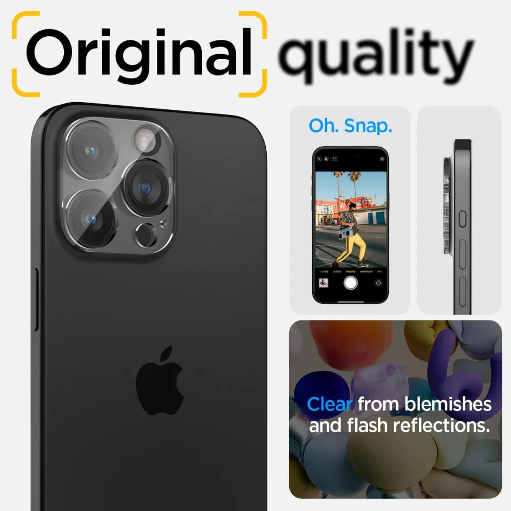 Apple iPhone 14 Pro Max aizsargstikls  SPIGEN OPTIK.TR CAMERA PROTECTOR 2-PACK